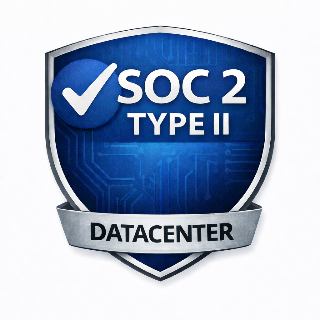 SOC 2 Type II Datacenter certified